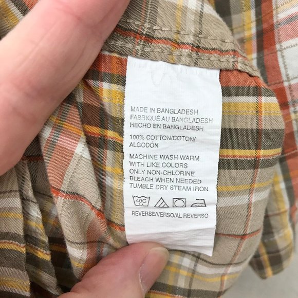 Men's G.H. Bass & Co Short Sleeve Plaid Button-Dwn - Picture 8 of 9